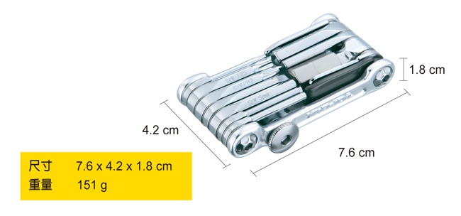 TOPEAK MINI 20 RPO 20功能 專業級手工具組