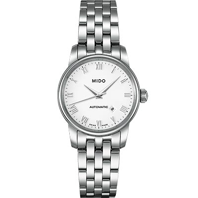 MIDO 美度 官方授權 Baroncelli 機械女錶 母親節禮物-29mm M76004261