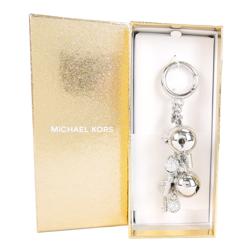 MICHAEL KORS BELL CHARM 鈴鐺鑰匙圈(銀/盒裝)