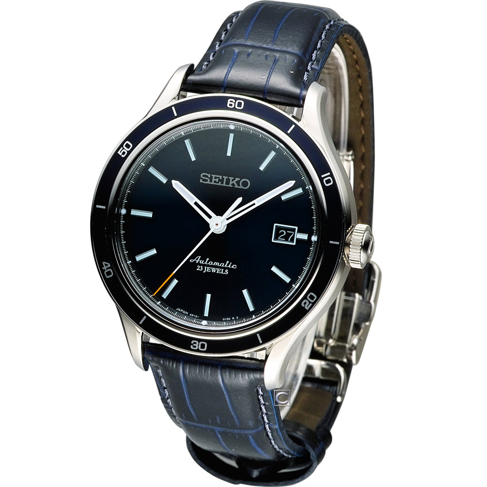 SEIKO 6R15精工23石都會機械腕錶(SARG015J)-藍/41mm