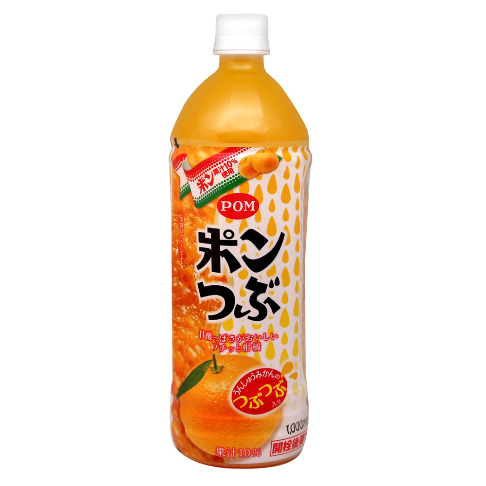 Ehime飲料 POM愛媛柑橘汁-含顆粒(1Lx6瓶)