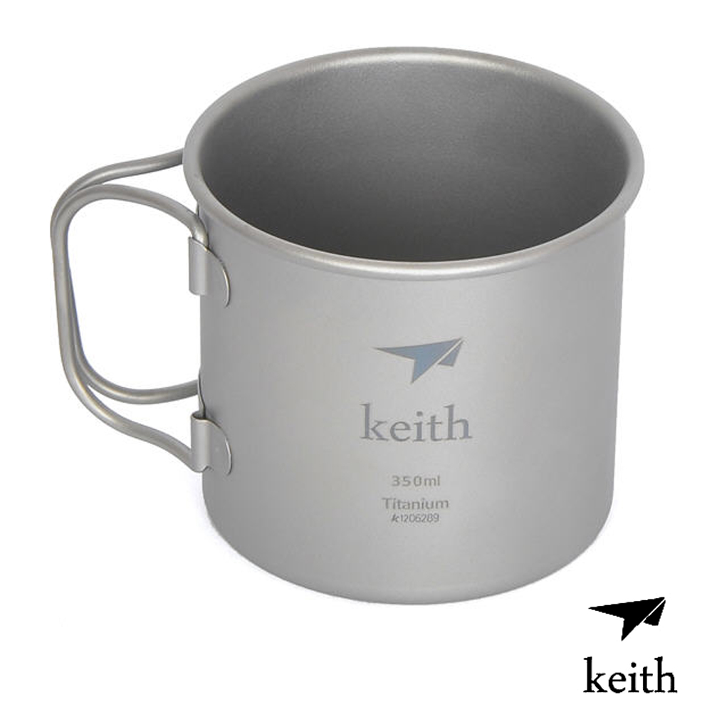 KEITH 100%純鈦 350ml單層杯子.水杯.茶杯.茶壼