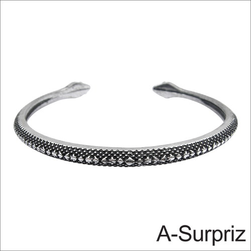 A-Surpriz蛇蠍美人造型開口手環(銀色)