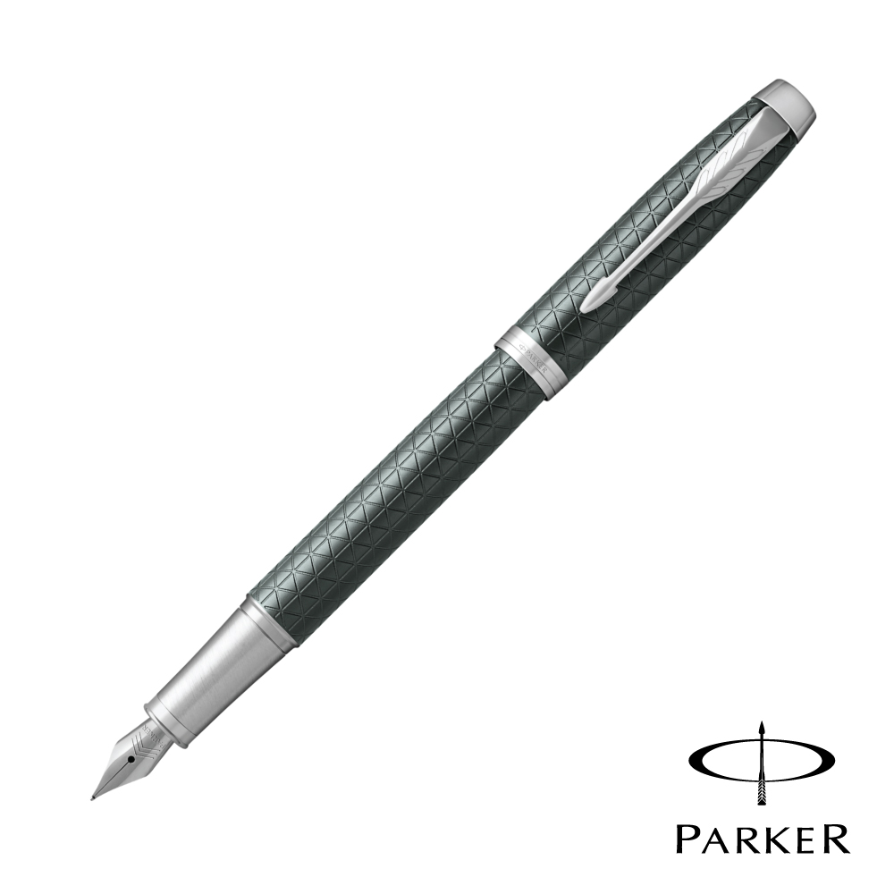 PARKER 派克 高尚NEW IM 墨綠細格紋 鋼筆