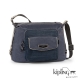 Kipling 斜背包 紋路質感藍 product thumbnail 1