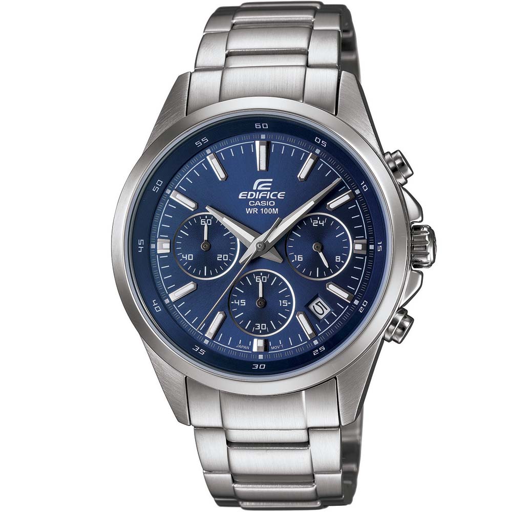 EDIFICE 簡單時尚經典時刻賽車計時錶(EFR-527D-2)-藍/41mm