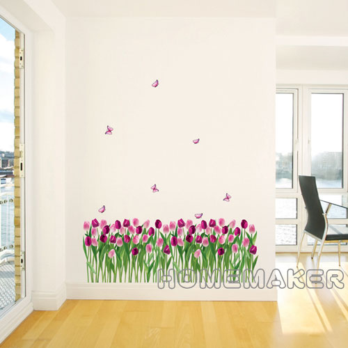 韓國少女夢花草造型創意壁貼_HPS-58176