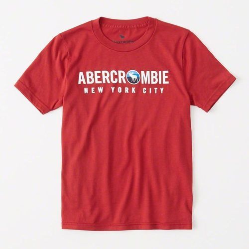 AF a&f Abercrombie & Fitch 小孩 T恤 紅色 0637