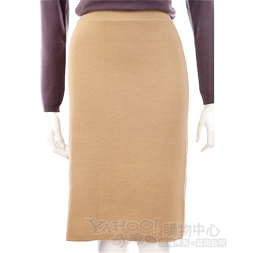 GENNY 駝色針織及膝裙