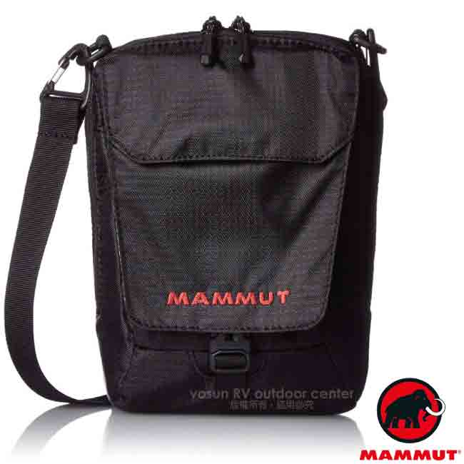 【MAMMUT 長毛象】新款 Tasch Pouch 抗撕裂側背包 2L /斜背包/黑