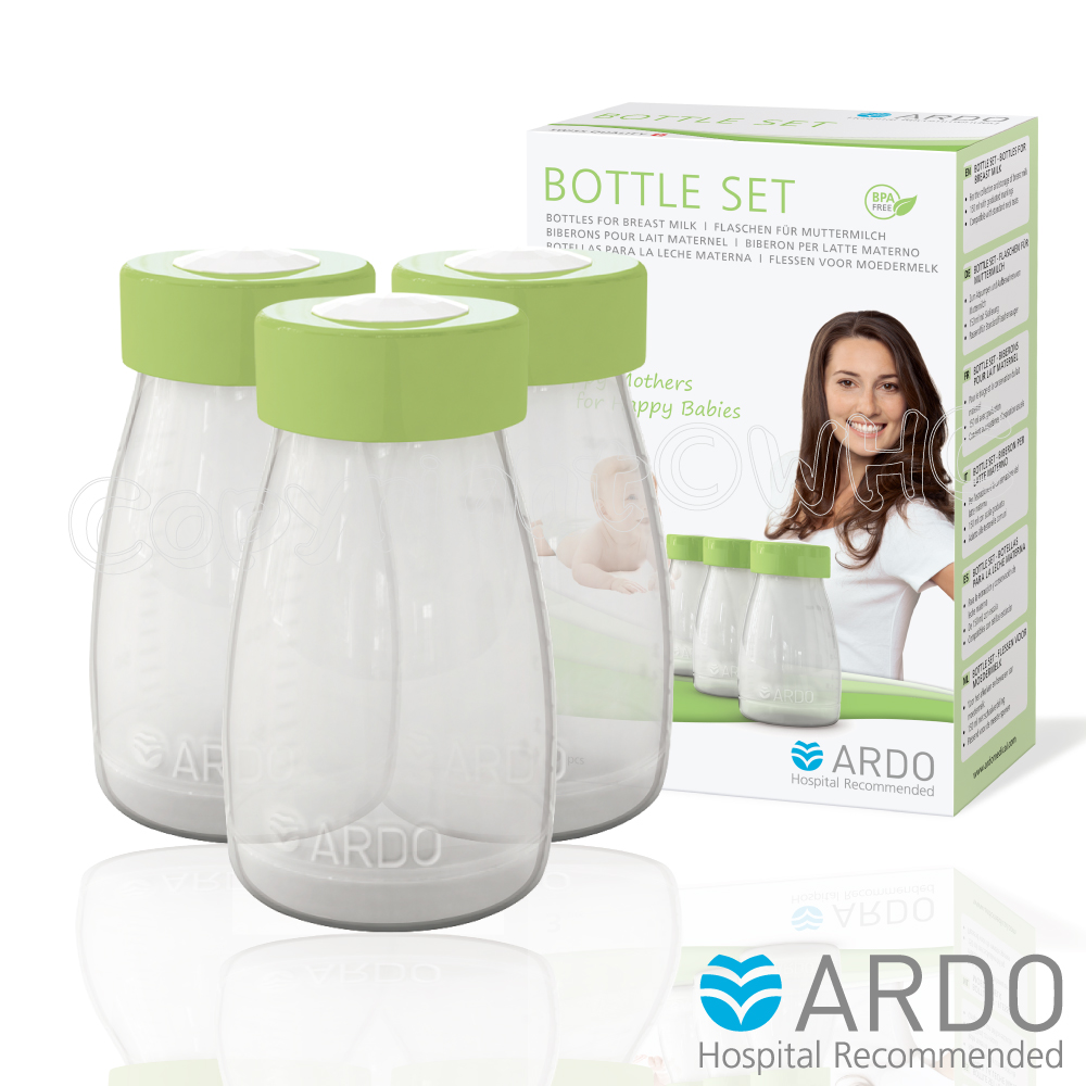 瑞士進口【ARDO安朵】母乳儲乳瓶組150ml（3入裝）
