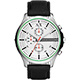 A│X Armani Exchange 移動世界三眼計時腕錶-銀x黑/46mm product thumbnail 1