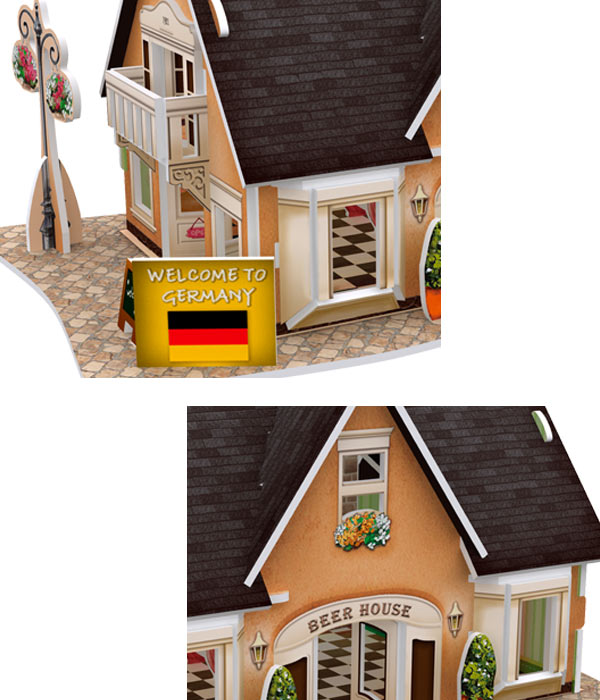世界之窗 3D立體拼圖 德國-啤酒屋 3D World Style