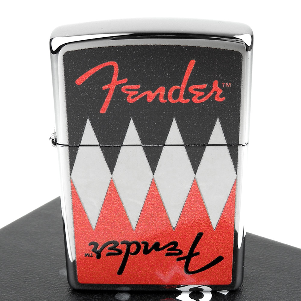 ZIPPO 美系~Fender-電吉他Logo圖案彩印打火機