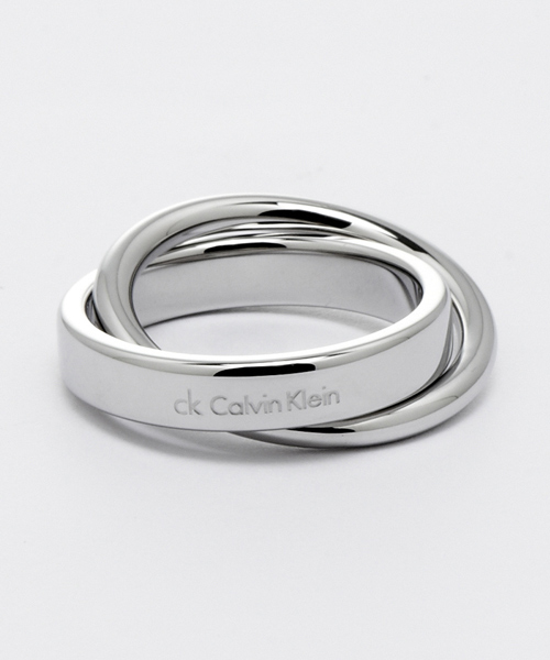Calvin Klein CK coil雙環式時尚設計款戒指