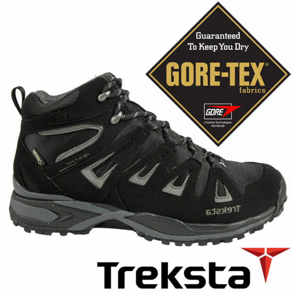 Treksta 韓國 男 Gore-Tex 防水中筒健行鞋『黑』KR17CM