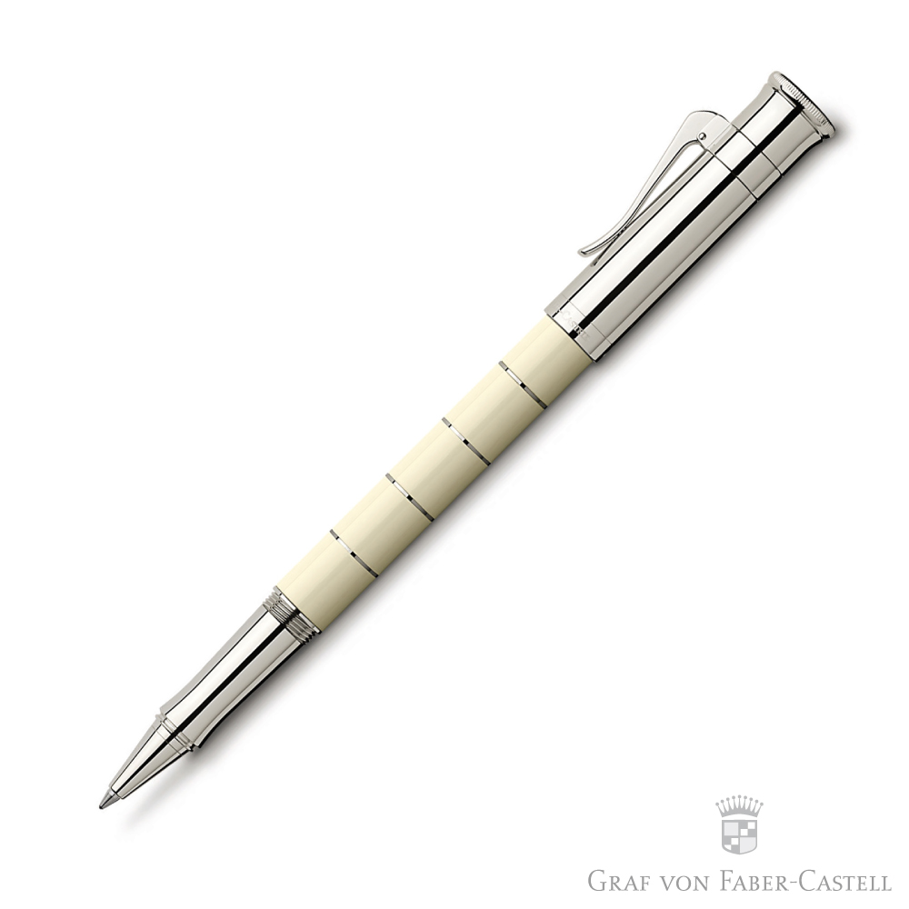 GRAF VON FABER-CASTELL 經典系列 象牙白環圈鋼珠筆