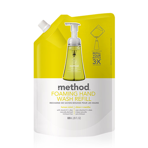 Method 美則 萊姆薄荷天然泡沫洗手露(補充包) 828ml