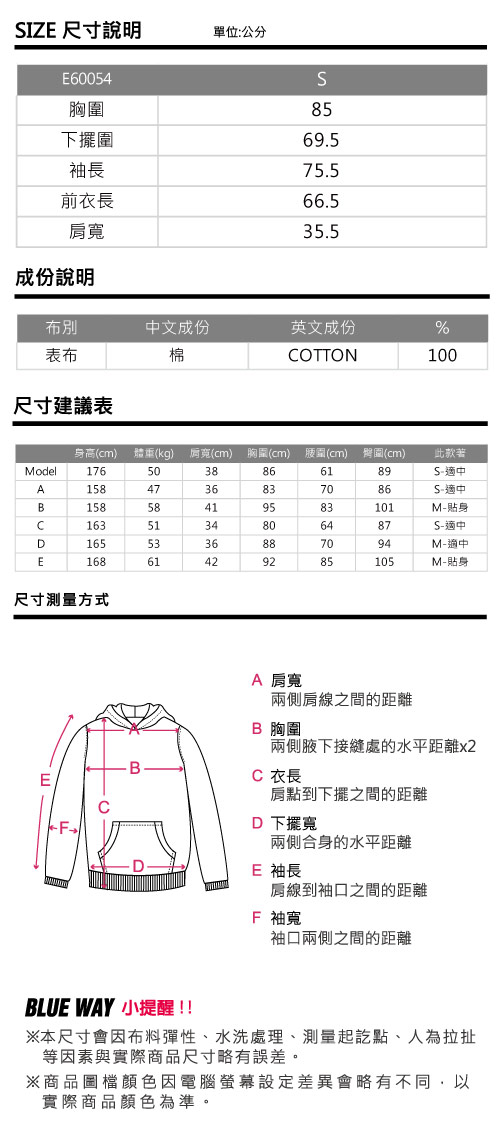 ETBOITE 箱子 BLUE WAY 簡約帽內配條紋連帽V領線衫-黑