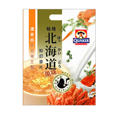 《桂格北海道鮮奶麥片》干貝帝王蟹(13包/袋)