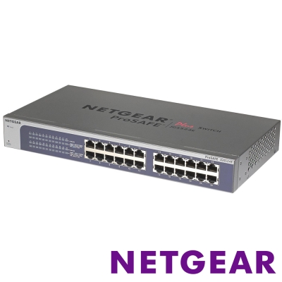 NETGEAR JGS524E 24埠 Giga機架式簡易網管交換器