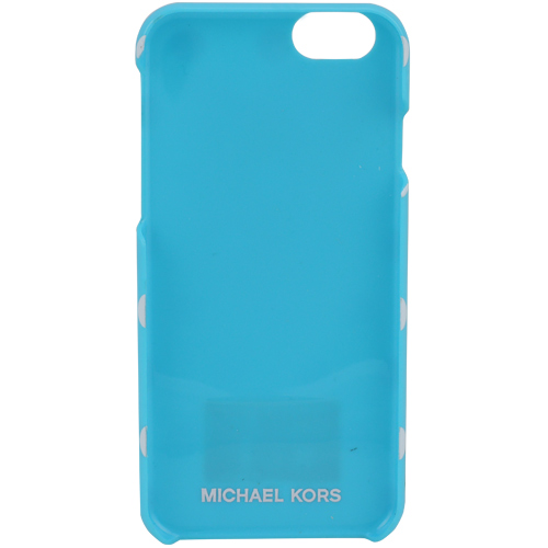 MICHAEL KORS 白圓點iPhone6手機殼(水藍)