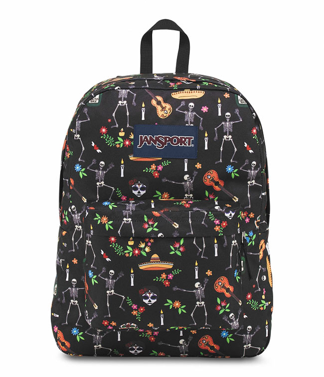 JanSport -SUPERBREAK系列校園後背包 -趣味亡靈節