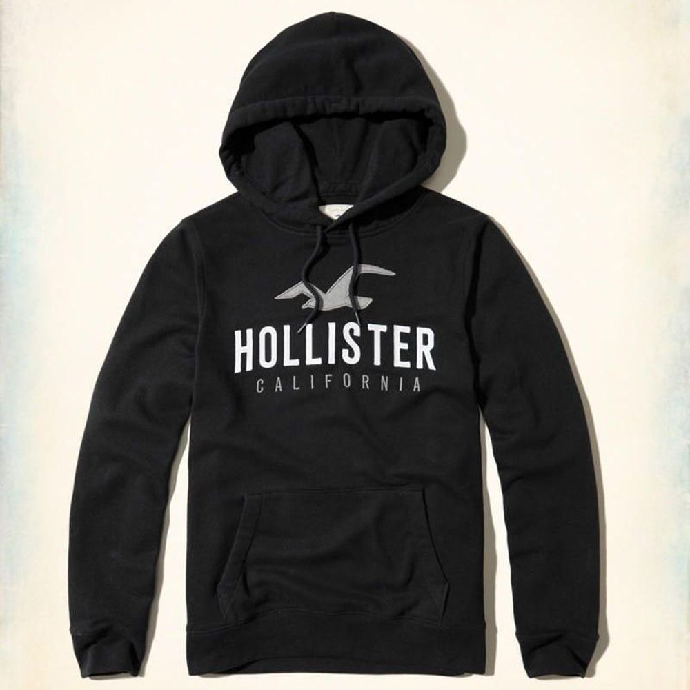 Hollister HCO 長袖 帽T 黑色 0517