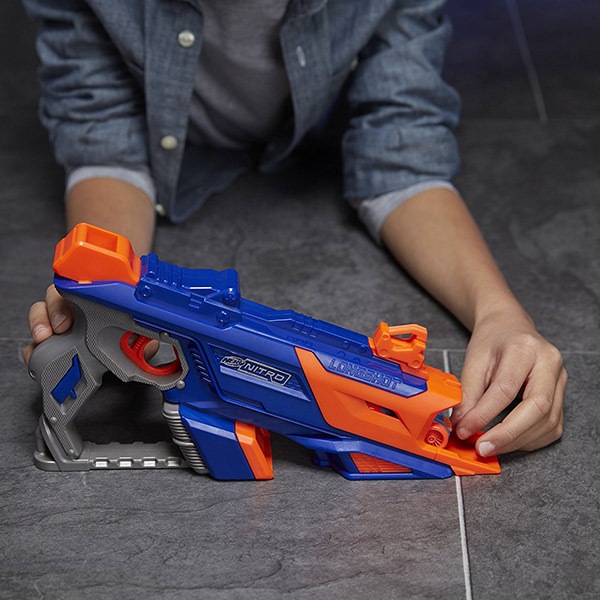 孩之寶Hasbro NERF系列 兒童射擊玩具 Nitro 極限射速賽車豪華發射組