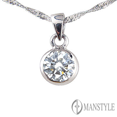 MANSTYLE「率真」0.50ct 八心八箭鑽墜