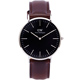 DW Bristol 手錶(DW00100131)-黑面x深咖啡色/40mm product thumbnail 1