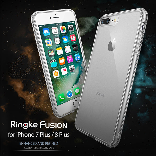 RINGKE iPhone 7 Plus 5.5 Fusion 透明背蓋防撞手機殼