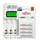 Fujitsu 750mAh低自放4號充電電池(4顆入)+VXTRA LCD 充電器 product thumbnail 1