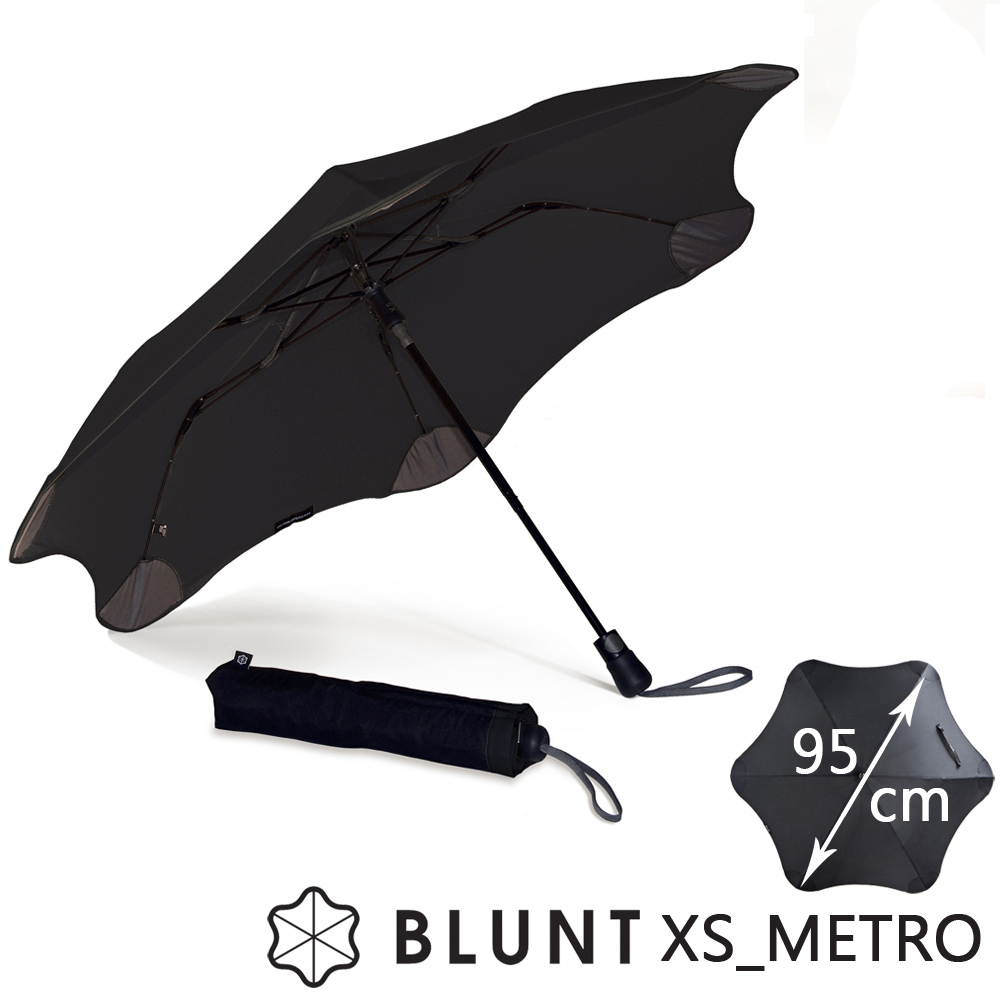 紐西蘭BLUNT 保蘭特 抗強風 防反傘 抗UV 折傘（時尚黑)