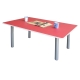 Dr. DIY 大桌面80x120cm和室桌/書桌 (紅白色) product thumbnail 1