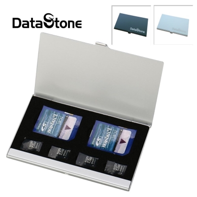 DataStone 名片型鋁合金 2SD+4TF 多功能記憶卡收納盒