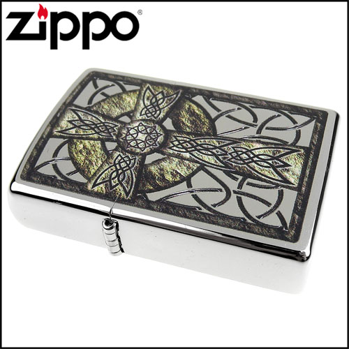 ZIPPO 美系~Celtic Cross-凱爾特十字圖案打火機