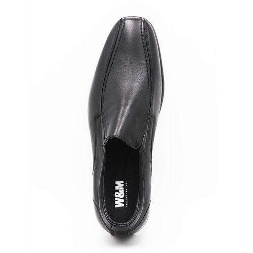 W&M 特大碼男鞋 英倫風範商務正裝皮鞋-黑