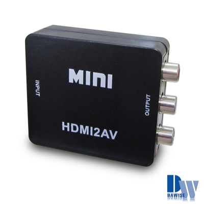 DW HA03高清尊爵黑 HDMI to AV影音轉換器