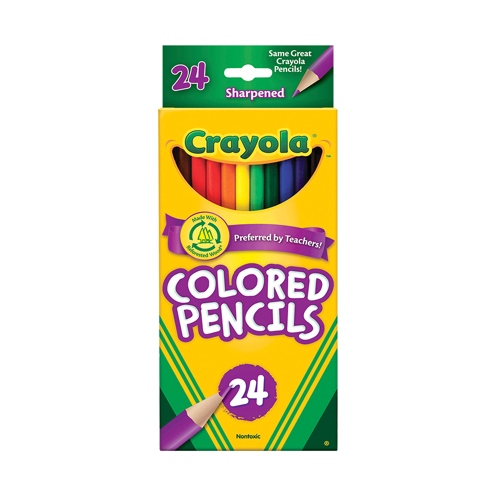 美國crayola 繪兒樂 彩色鉛筆長款24色(5Y+)