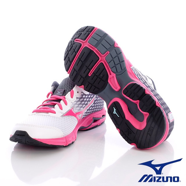 MIZUNO童鞋-炫麗競速路跑鞋-152531白粉(中大童段)