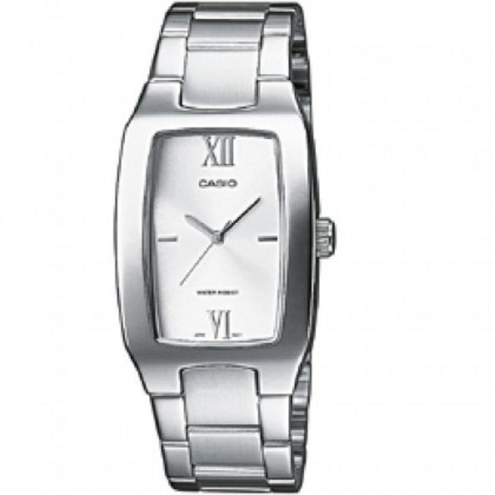 CASIO 清新時尚酒桶型指針紳士腕錶(MTP-1165A-7C2)白面/27mm