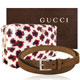 GUCCI 咖啡色皮帶/42號+TORY BURCH 紫紅色化妝包 product thumbnail 1