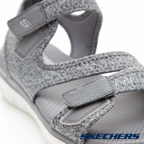 SKECHERS(女)時尚休閒系列Flex Appeal2.0涼鞋-39075GRY