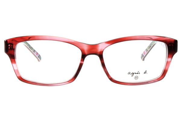 agnes b.眼鏡 法式浪漫/紅#AB2110 RSA