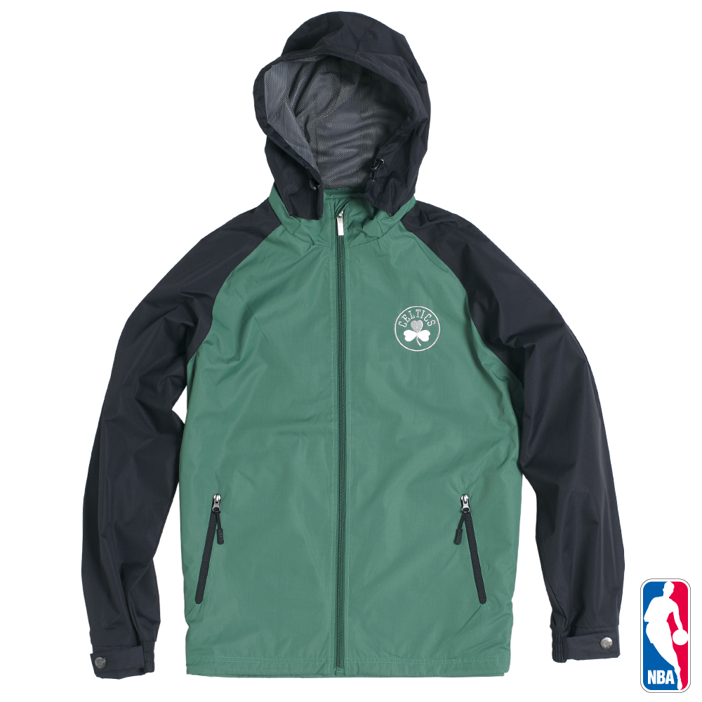 NBA-波士頓塞爾提克隊連帽運動風衣外套-綠(男)