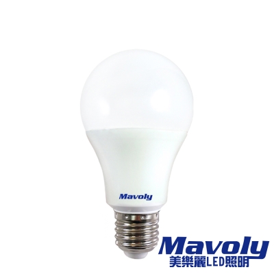 Mavoly 美樂麗照明 LED 13W 節能省電燈泡 黃光 x4入