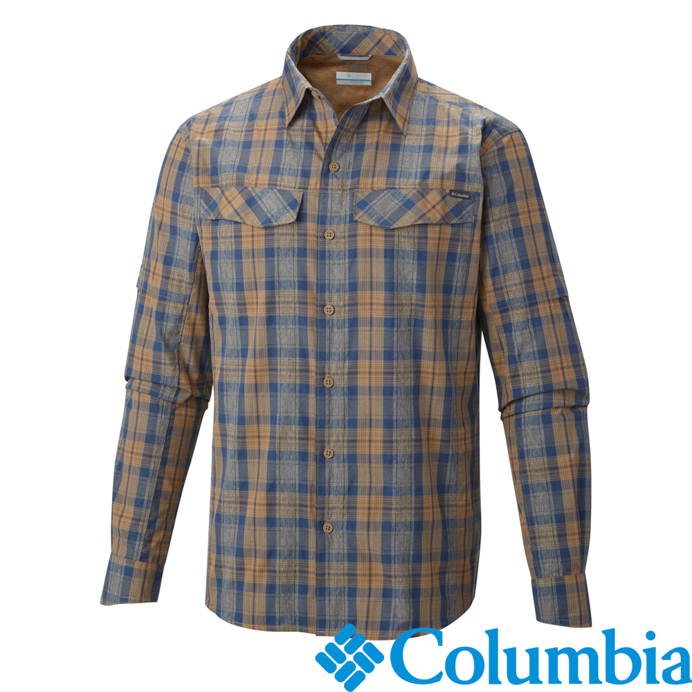 Columbia-防曬30快排長袖襯衫-男-棕色-UAM74410BN