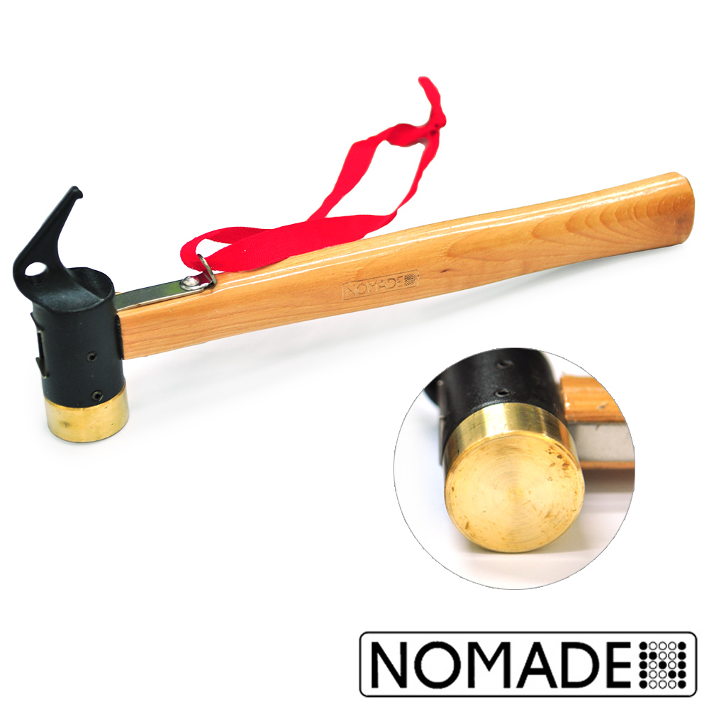 【NOMADE】木柄鍛造鋼強化銅頭營槌/銅鎚