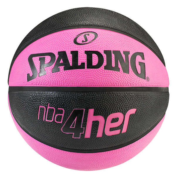 SPALDING 斯伯丁 NBA 4Her 粉/黑 女子用球系列 籃球 6號